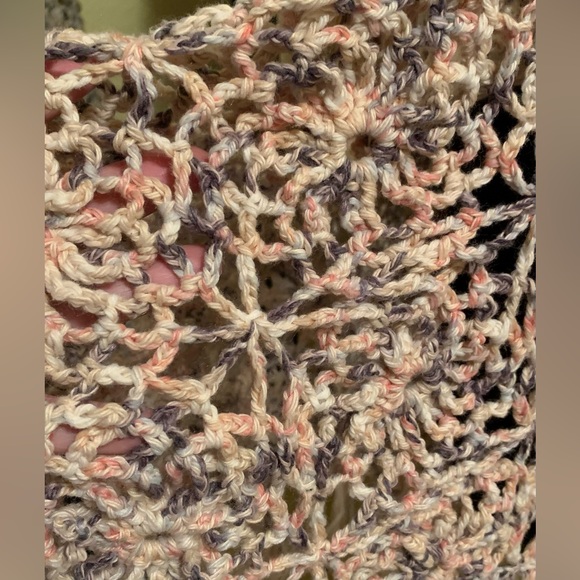 Plus Size Handmade Crocheted Poncho - Picture 5 of 5